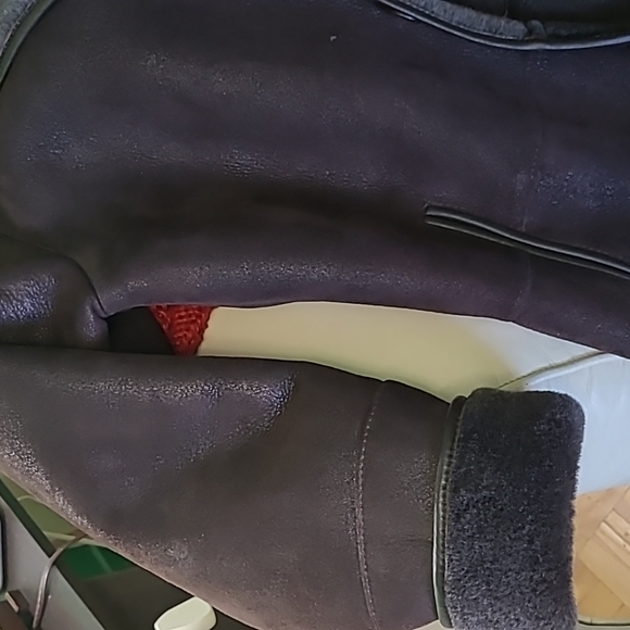 3/4 Length long Winter  genuine leather         jacket. - Picture 5 of 14